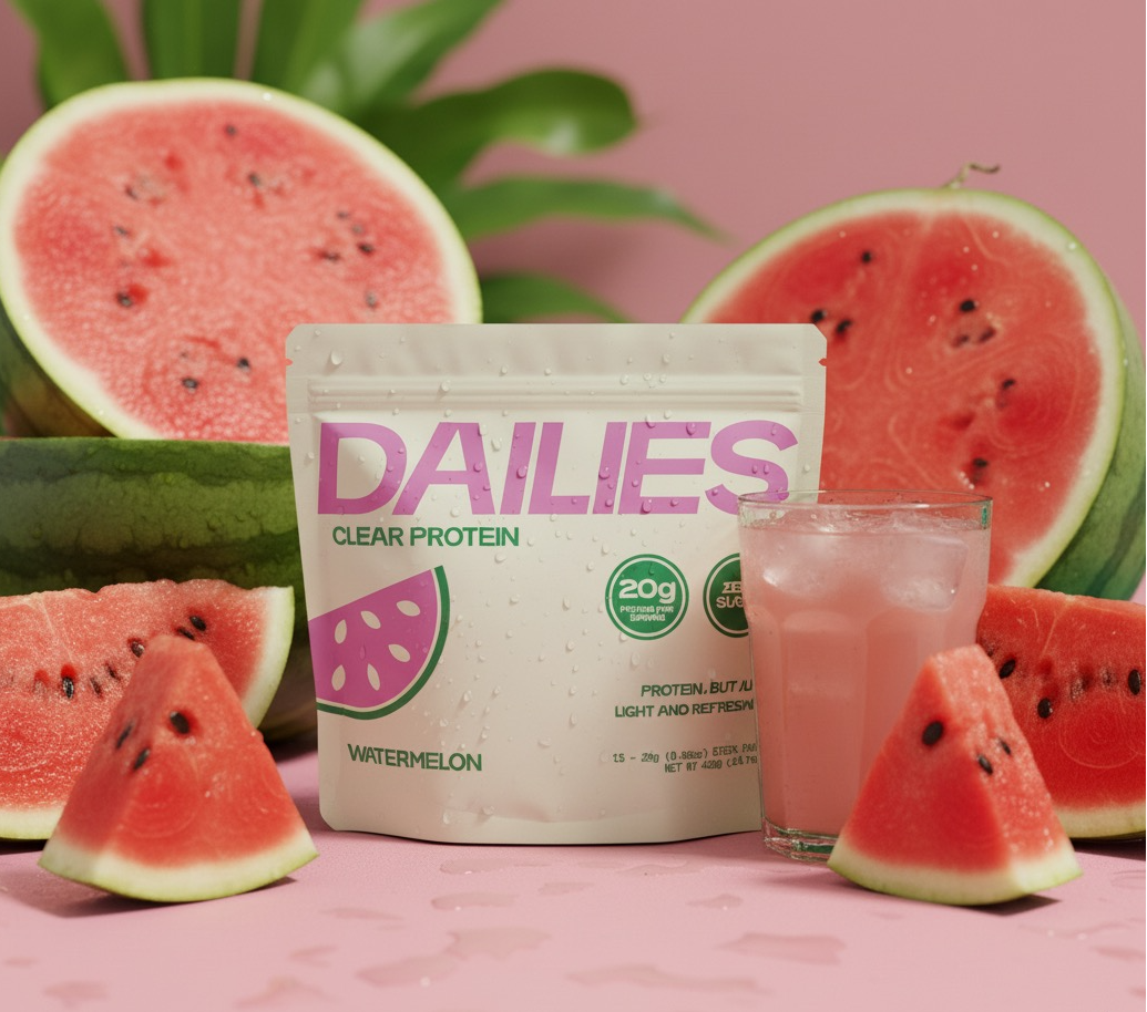 DAILIES Watermelon pouch with fresh watermelon